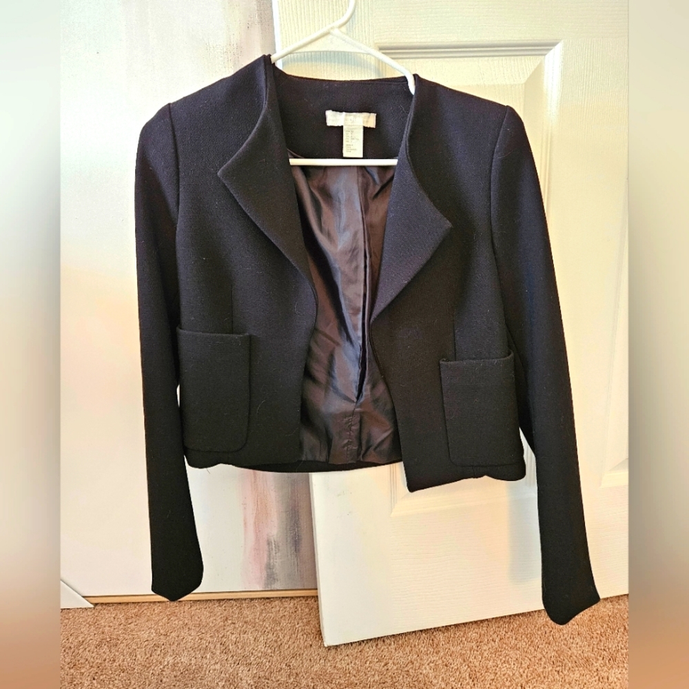H&M Cropped Black Blazer